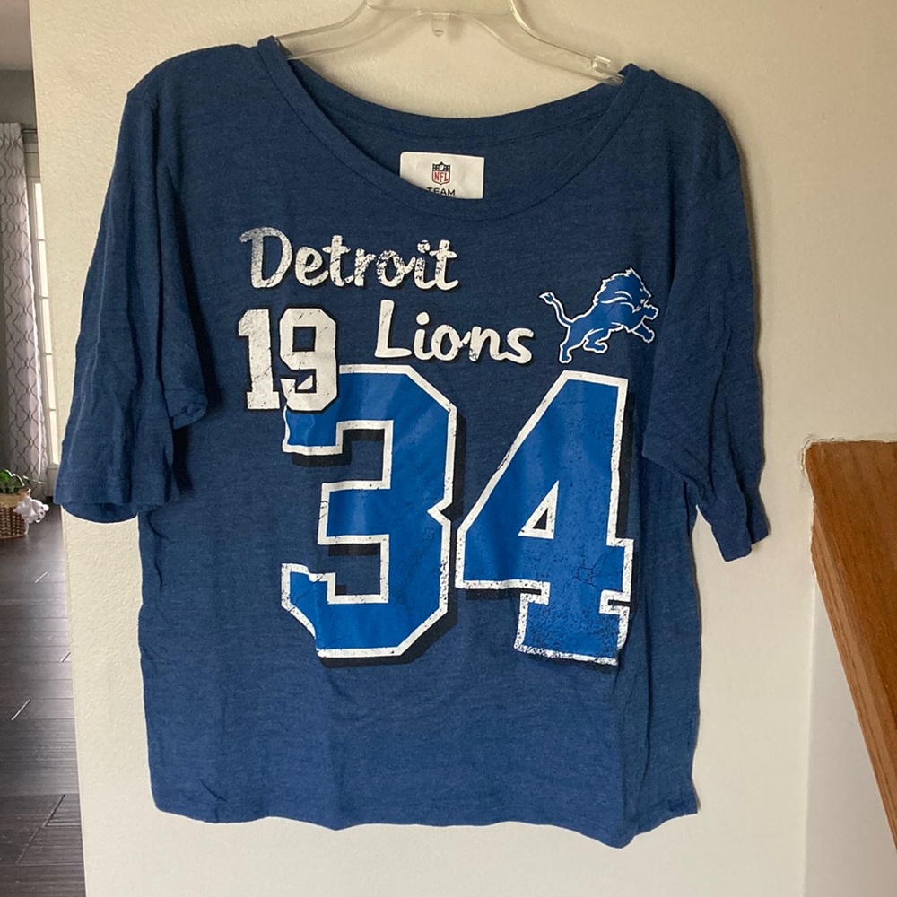 Detroit Lions Blue Graphic T-Shirt